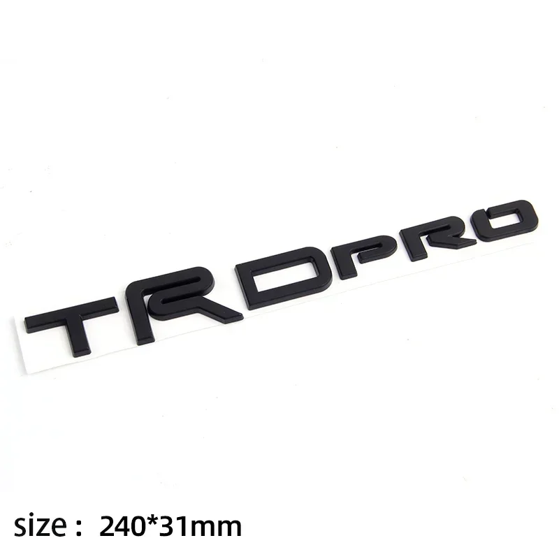 3D ABS Car trunk sticker TRDPRO logo for toyota TRD Yaris Camry Tantu Prado Lande kuluze RAV4 car  repack accessories