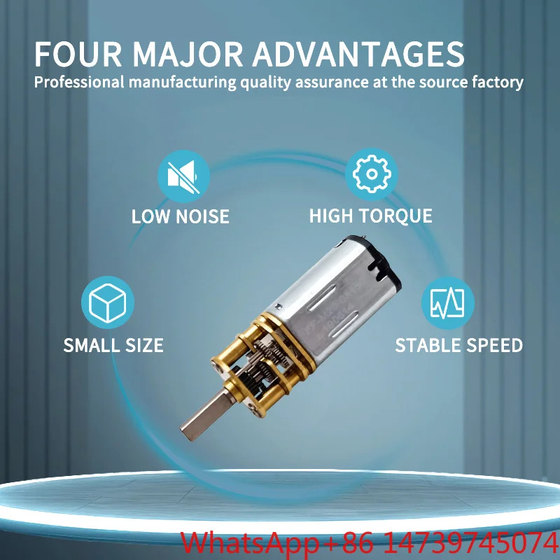 60mm Brushed DC Gear Motor 12V 24V IE2 High Efficiency Panel Mount Drip-Proof ROHS Certified Smart HomeSupports Customization