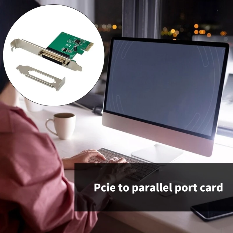 PCIE에서 병렬 포트 카드 데이터 전송 PCIE에서 DB25 프린터 어댑터 최고의 판매