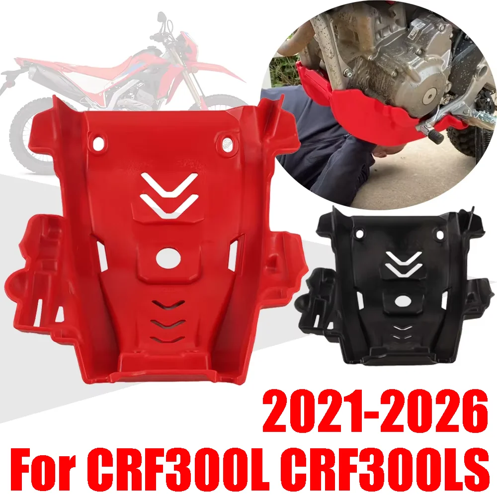 For HONDA CRF300L CRF300LS CRF 300 L CRF 300L 2021-2026 2025 Accessories Engine Protection Cover Skid Plate Bash Guard Protector