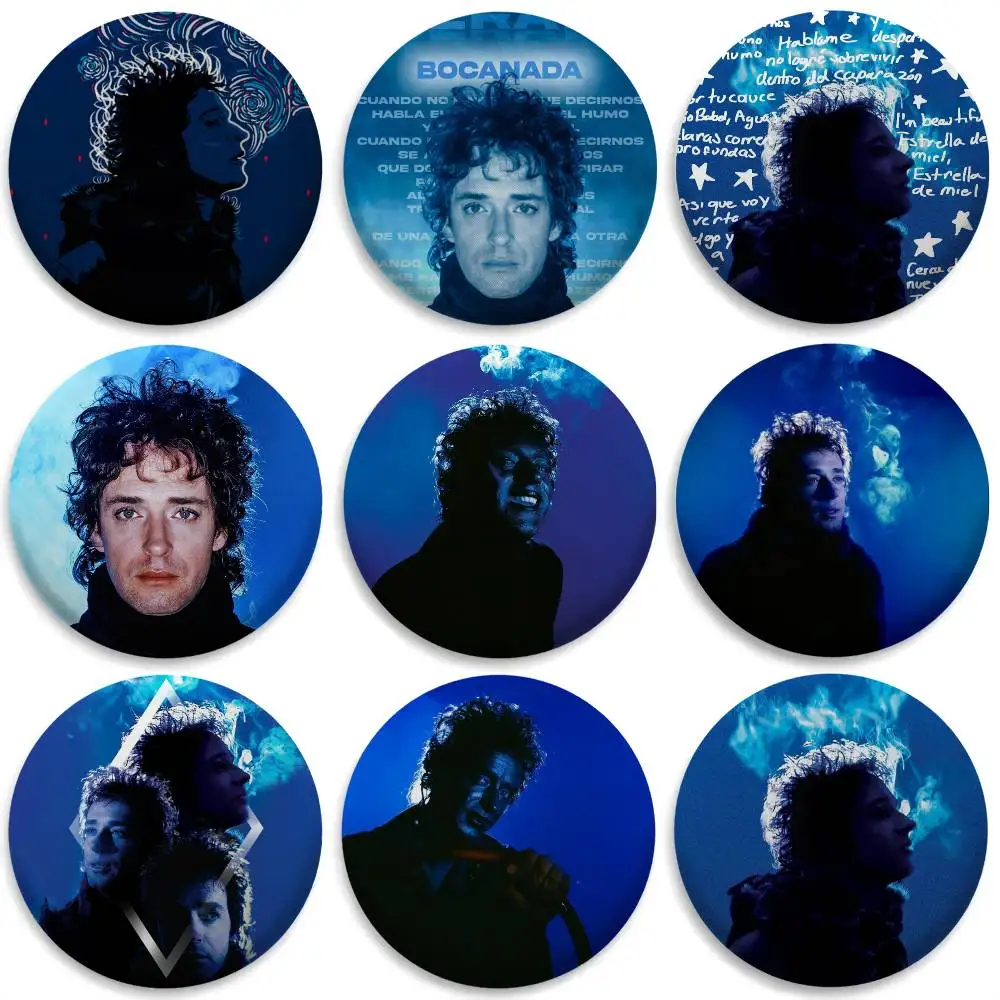 

G-Gustavo Cerati Singer Badges Round Exquisite Badge Brooches Creative Pins For Clothes Hat Backpack Gift Accessories