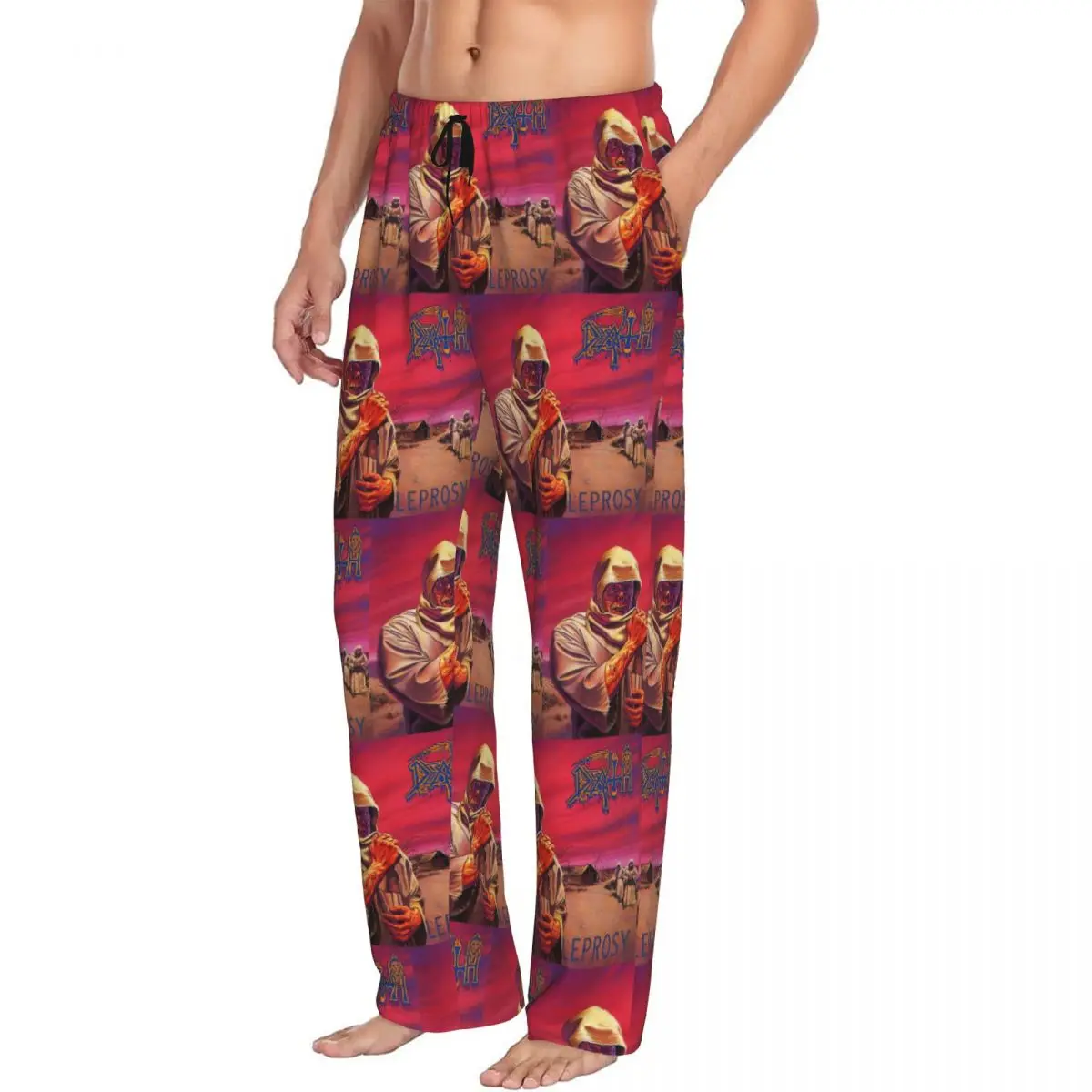 Custom Men D-Deathes Leprosy Pajama Pants Printed Sleep Sleepwear Bottoms with Pockets