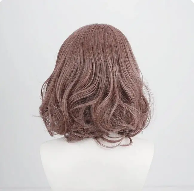 Wig Cosplay tahan panas rambut sintetis rambut palsu bermain peran Halloween + topi Wig