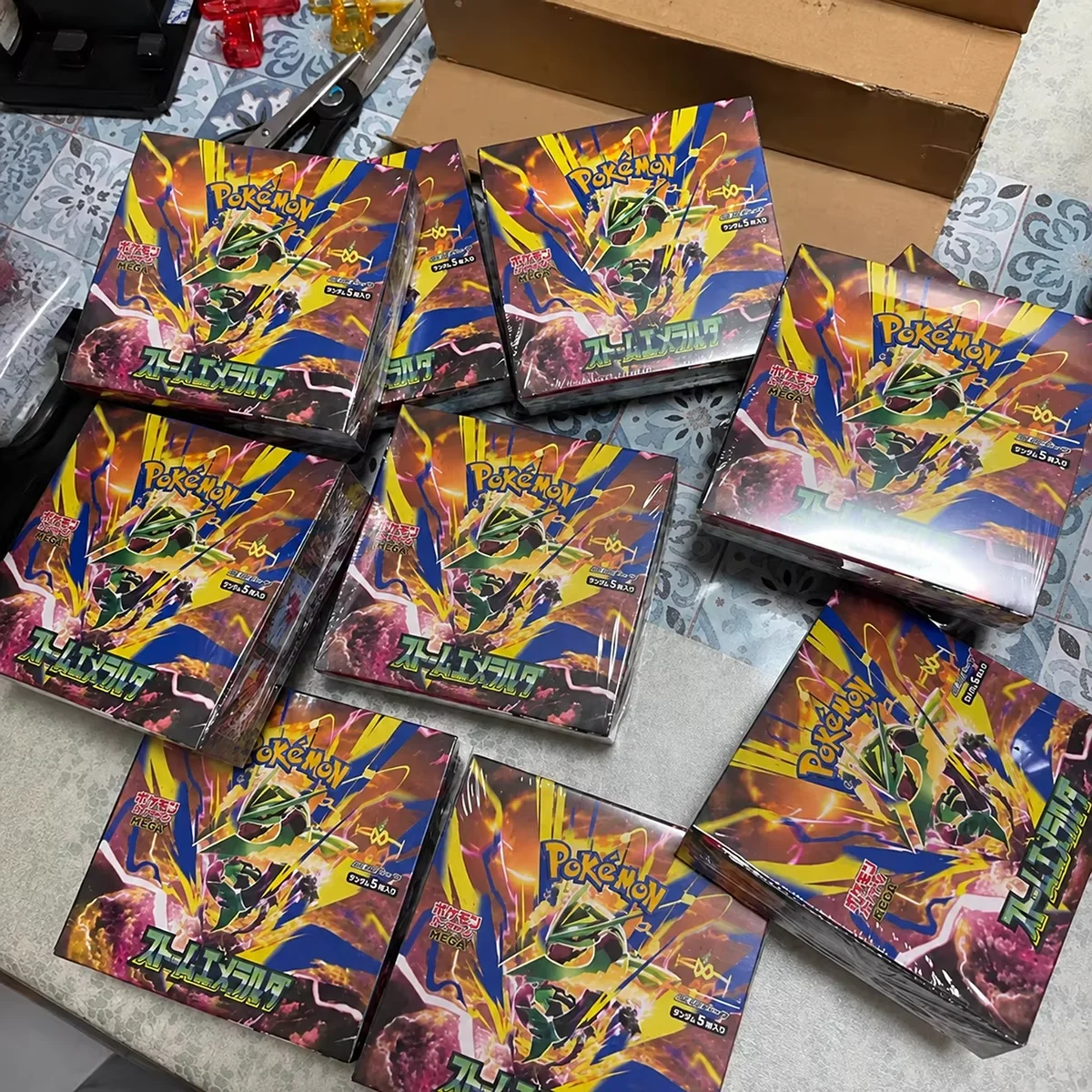 Pkm Trading Card Game Ptcg Japanese Version M6 Rayquaza Storm Emerald Sealed Booster Box Blind Box Surprise Gift For Collectors