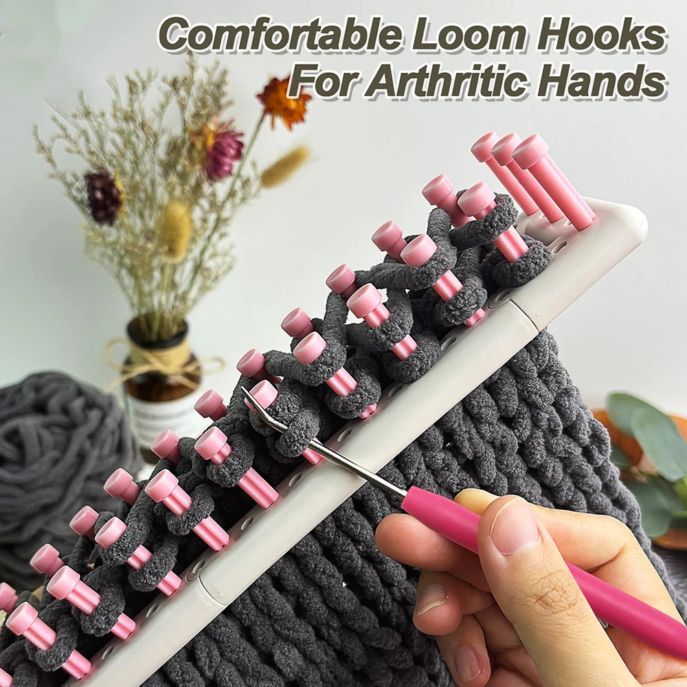 3 قطعة/المجموعة الملونة الكروشيه إبرة السنانير عازمة السنانير اكسسوارات البلاستيك الخياطة الإبر الحياكة تلوح في الأفق السنانير لأدوات خياطة #4