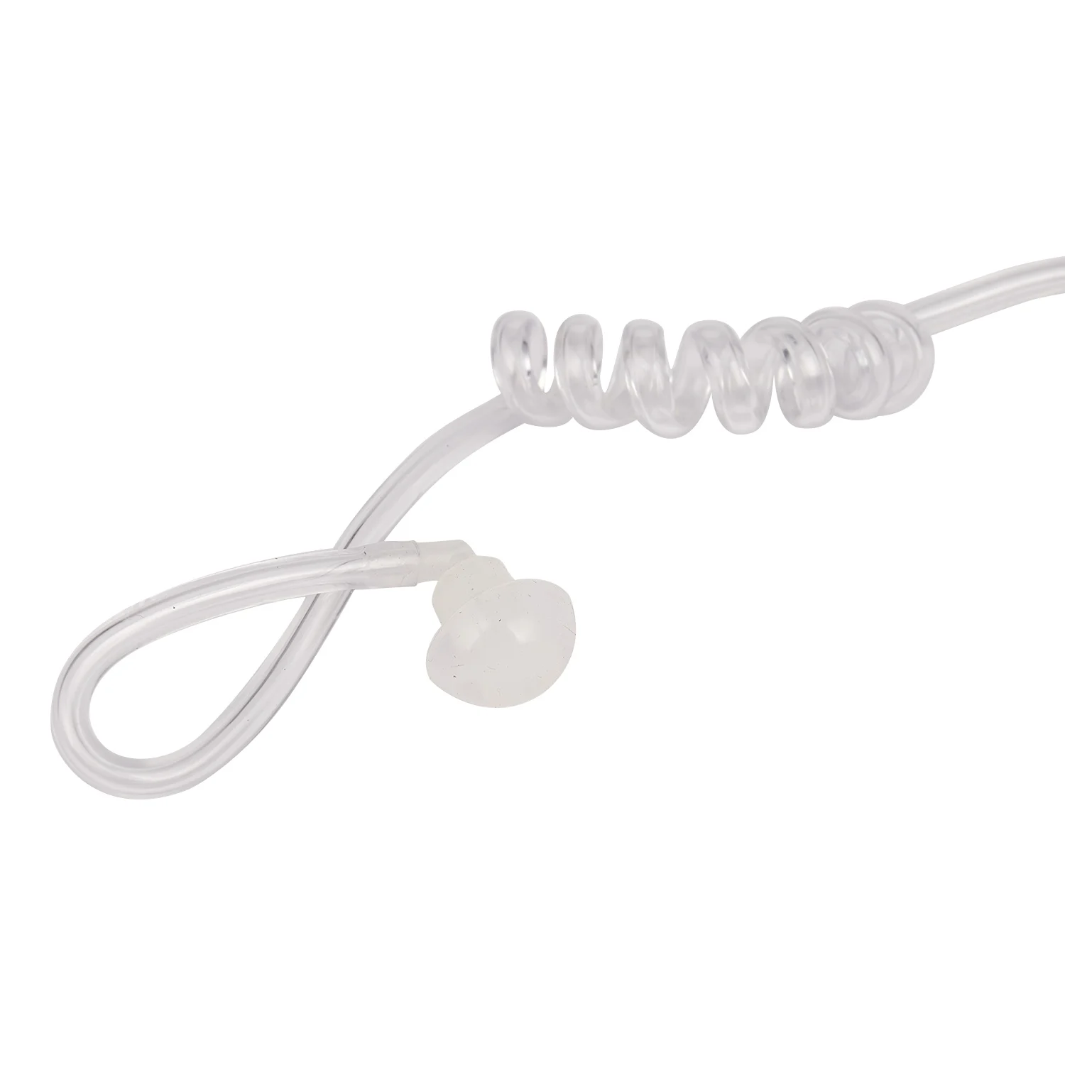 Auricular de tubo de aire acústico en espiral transparente de seguridad de vigilancia PTT para iPhone Samsung Huawei HTC LG Sony teléfono móvil