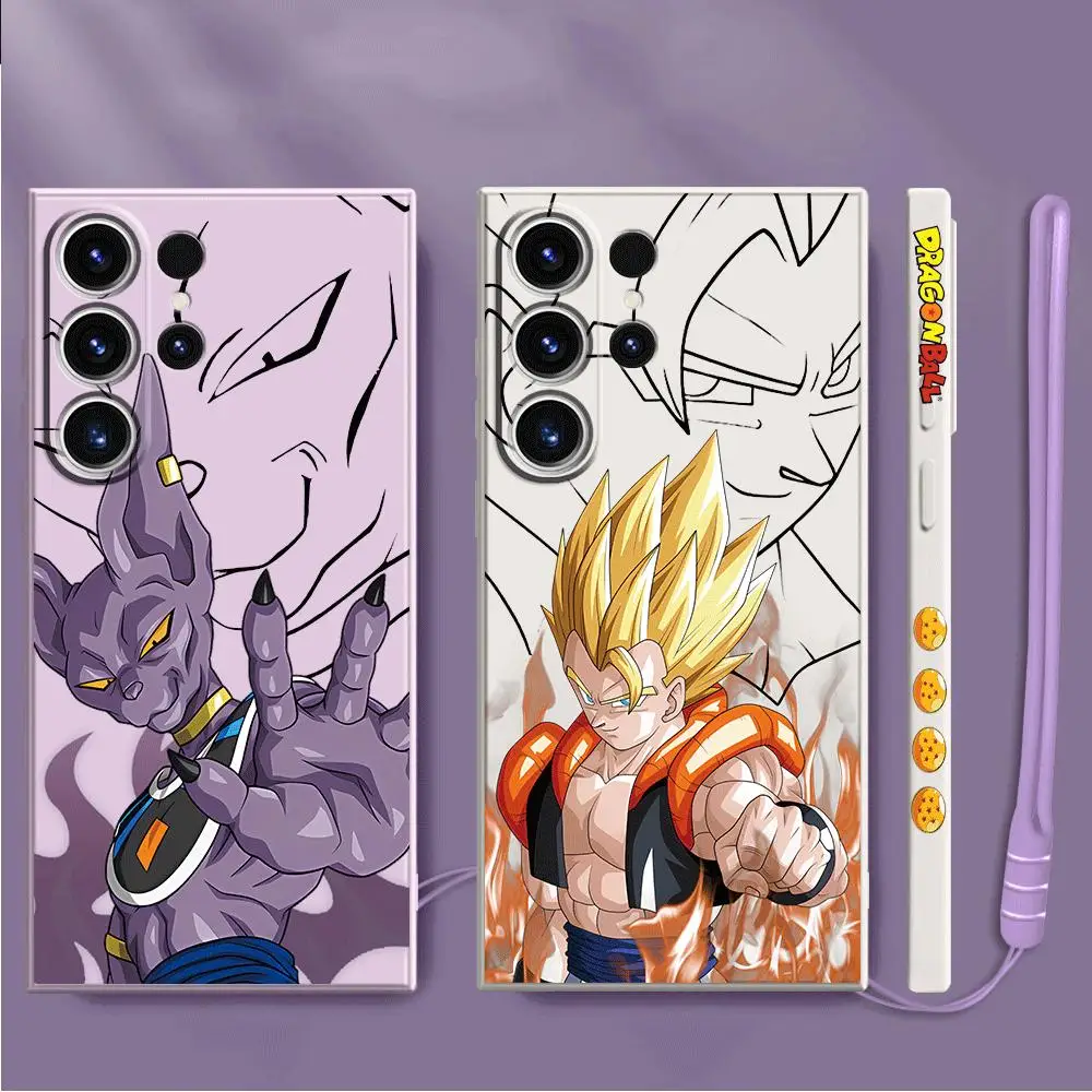 D-Dragon Ball Phone Case for Samsung Galaxy S24 Ultra S22 S20 FE S21 Plus S23 Ultra 5G Silicone Cover