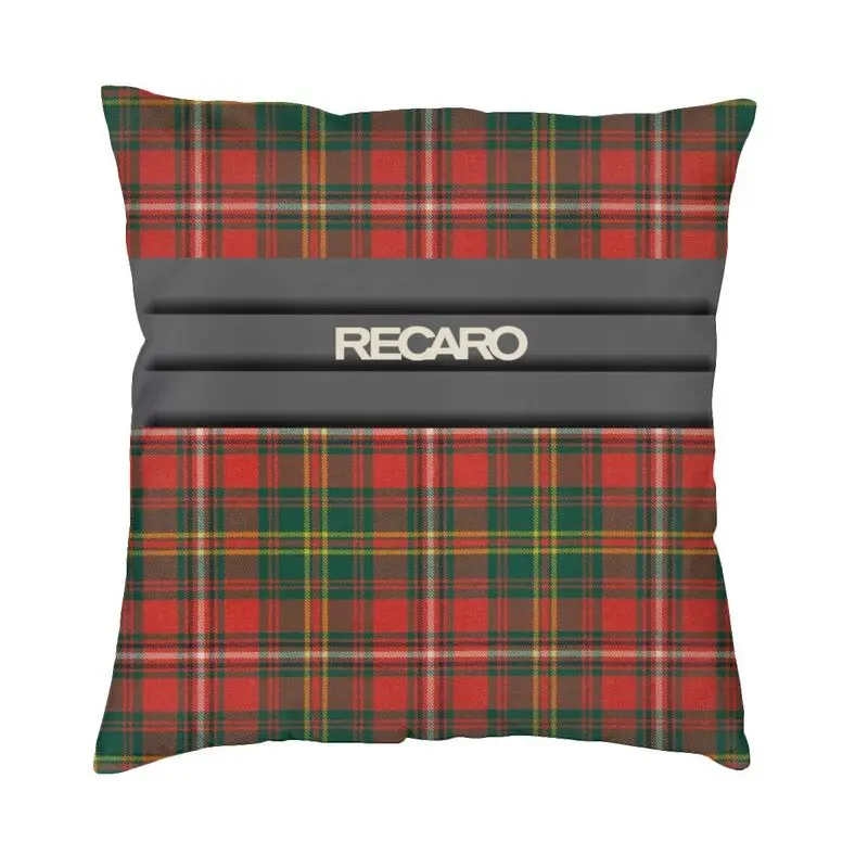 Scotland Tartan Plaid Recaros Cushion Cover Two Side Print Floor Pillow Case for Living Room Fashion Pillowcase Home Decorative