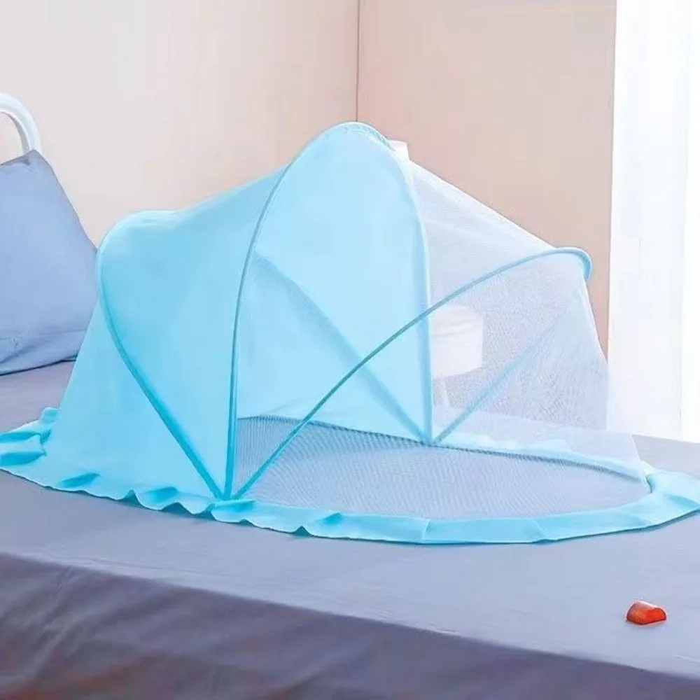 Practical Foldable Bed Mosquito Net Baby Accessories Undecided Baby Canopy Yurt Plastics Sunshade Mosquito Cover