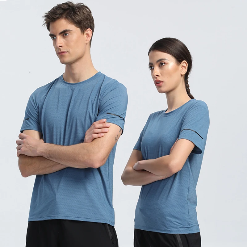 

Men's T-Shirt Sports Fitness Short Sleeve Quick Dry Breathable Sports Running Casual Men's and Women's T-Shirt