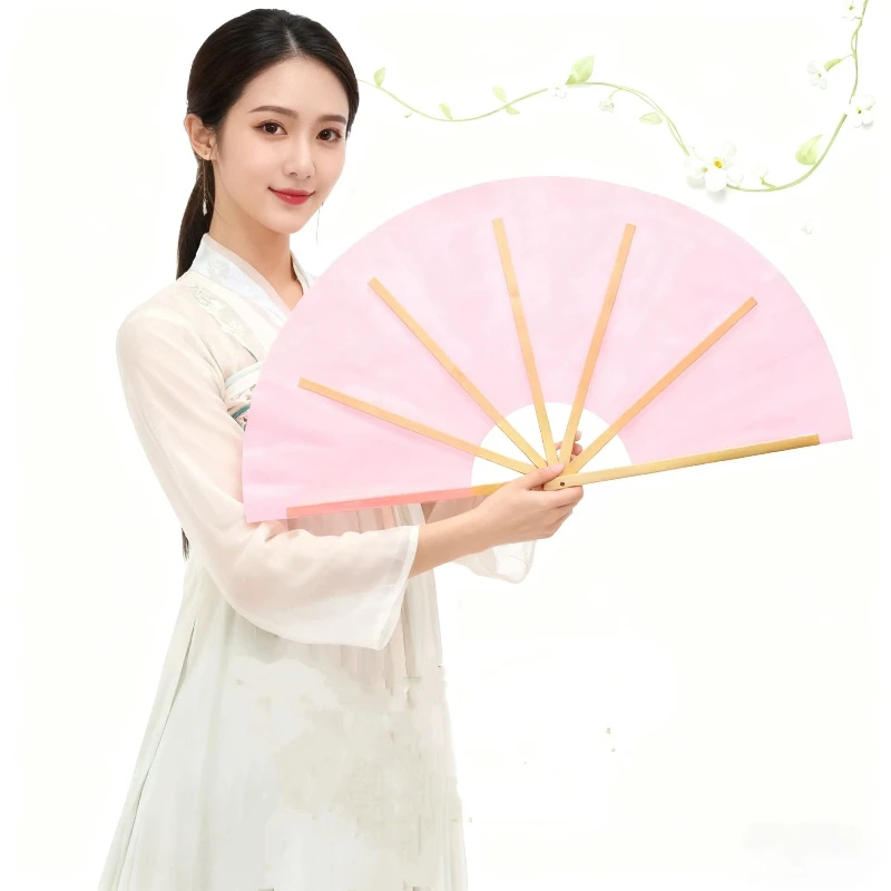 

New Korean Dancing Fans Special Square Dancing Silk Fan Elegant Beautiful Double Sided Yanko Fan Students Exam Grade Dance Fan