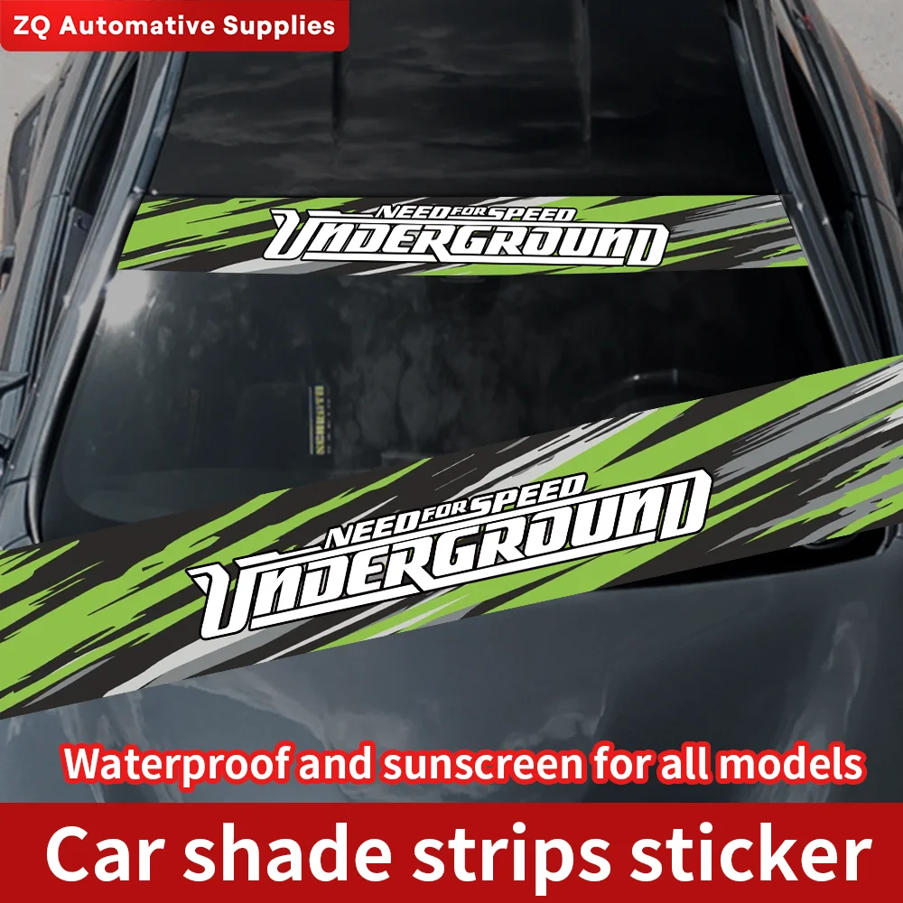 

NEED FOR SPEED JDM Car Front and Rear Windshield Stickers Waterproof Sunscreen Windscreen Banner Decal Window Sticker Accessorie