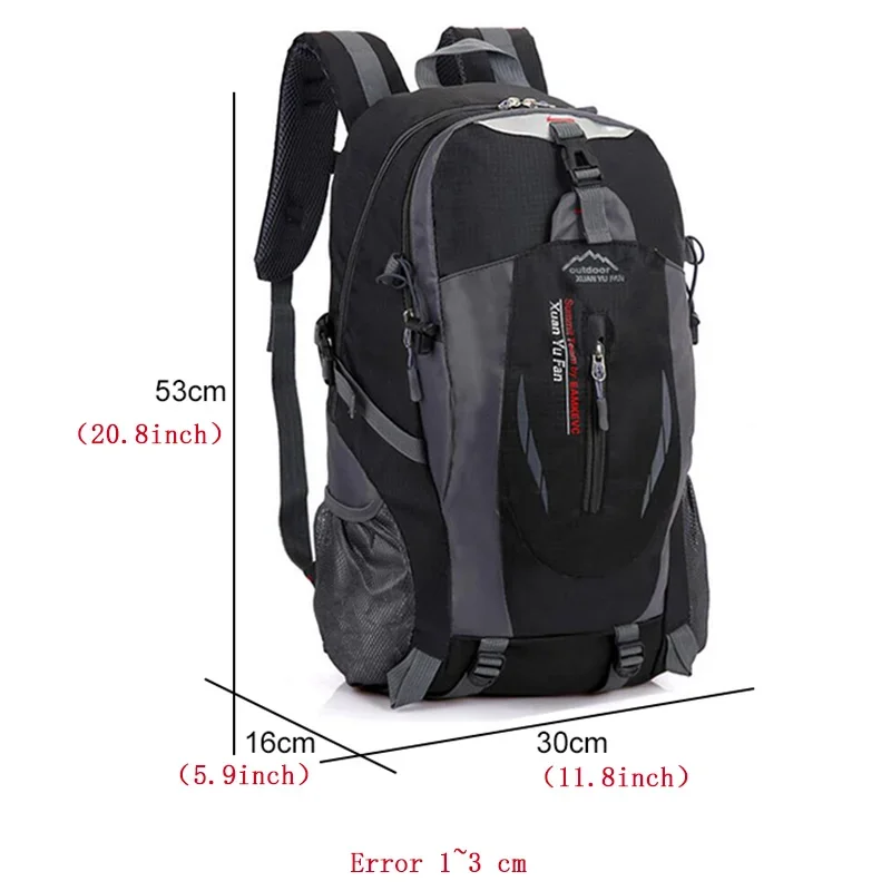 New Men Travel Backpack Nylon Waterproof Youth Sport Bags Casual Camping Male Back Pack Laptop Backpack Women Outdoor Hiking Bag