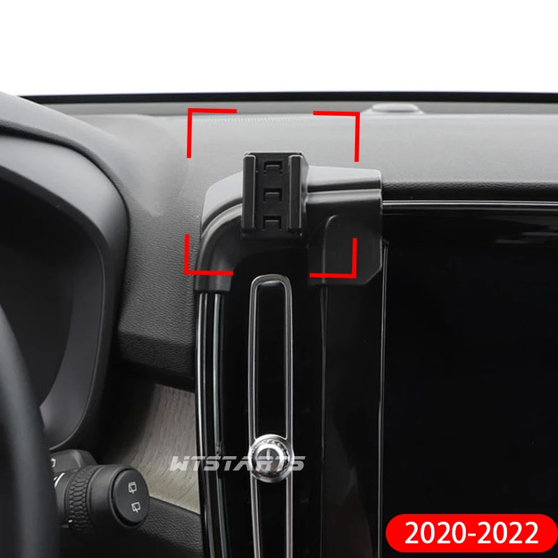 Stojak do montażu telefonu samochodowego do Volvo XC40 2020-2022 regulowany uchwyt na telefon do nawigacji GPS akcesoria samochodowe