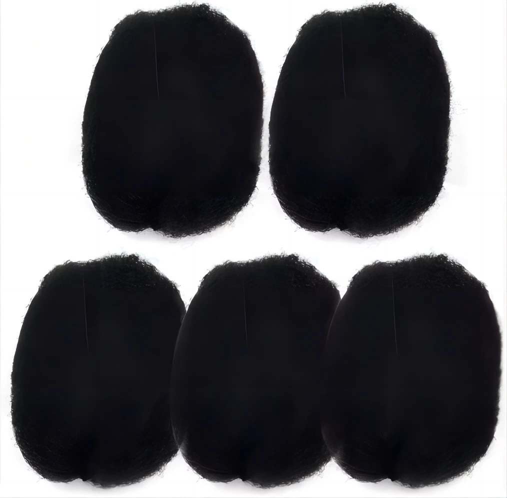 Malaysian Hair Afro Kinky Curly Virgin Hair Extensions 1/2/5PCS Natural Color Bulk Hair For Braiding No Wefts Black Women