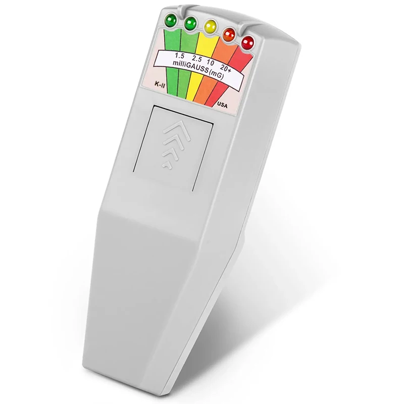 Electromagnetic Field Radiation Tester EMF Reader Electromagnetic Detector Magnetic Field Meter 5 LED Indicator Gauss Meter