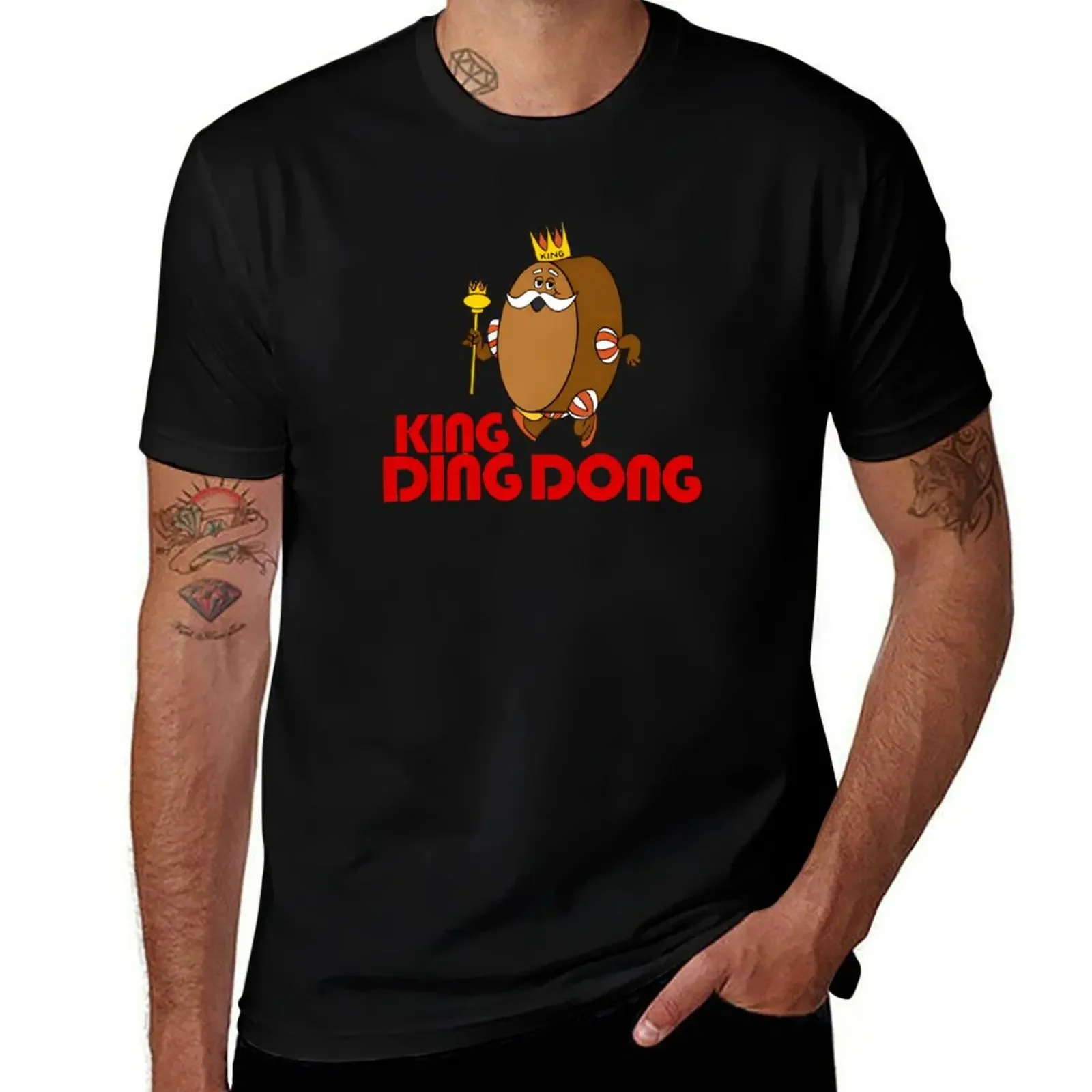 Ding dong king T-Shirt hippie clothes tops man t shirt compression shirt men