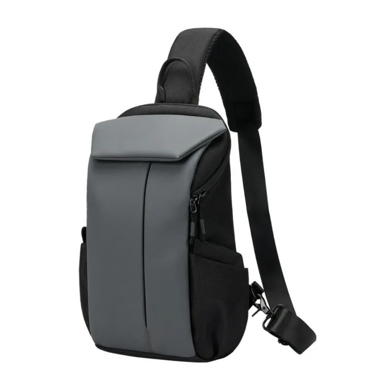 New High-end Men's Breast Bag, Large-capacity Going Out Commuting Shoulder Bag, Simple and High-quality Sloping Shoulder Bag