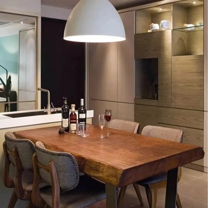 

Family Coffee Dining Table Wooden Legs Game Receive Dining Table Waterproof Design Conjuntos De Salas De Jantar Home Furniture