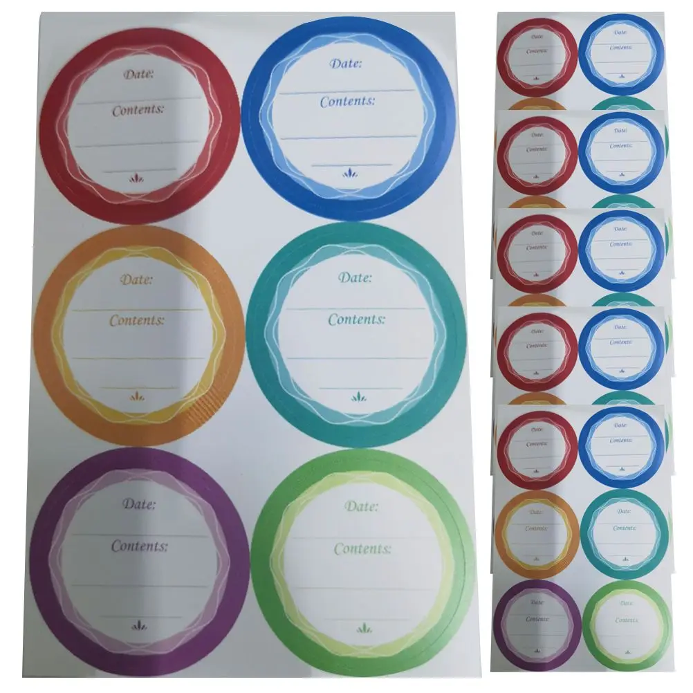 

60 Pcs Small Blank Label Information Sticker Freezer Labels Food Bottle Stickers Water Proof