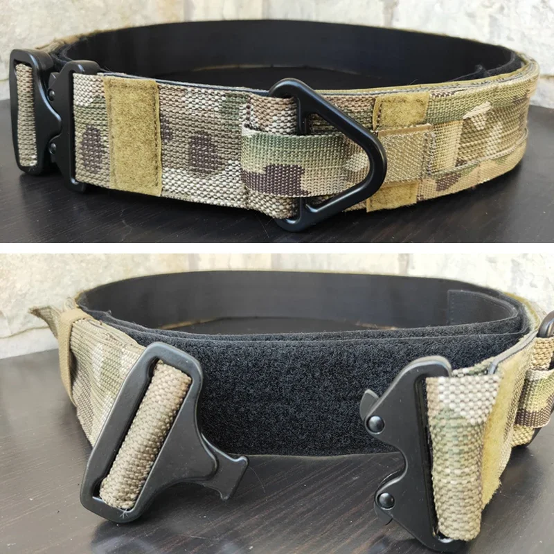 

Airsoft Belt Multicam Tactical Shooting Battle Belt CS Outdoor Hunting Molle 2 Inch Fighter Belt Combat Equipment