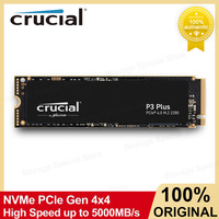 Crucial P3 Plus SSD PCIe Gen4 3D NAND NVMe M.2 2280 SSD 500GB 1TB 2TB 4TB up to 5000MB/s Internal Solid State Drive Hard Disk
