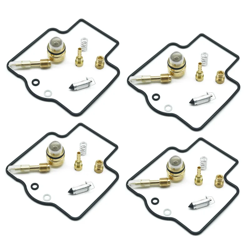 For Kawasaki ZX750 J1 J2 Ninja ZX7 1991 1992 ZX 750 7 Carburetor Repair Kit Main Slow Jet carb Float Valve Vacuum Diaphragm 4PCS