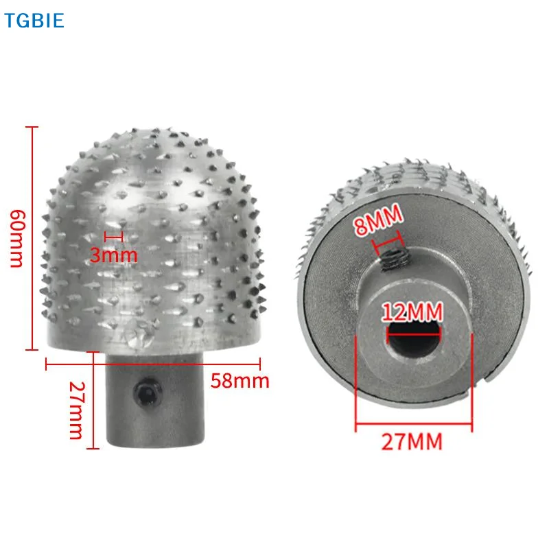 Cuchilla Eléctrica para Rallador de Coco de Alta Resistencia, 12mm, Modelo Granate, Cabezal para Máquina Ralladora de Coco