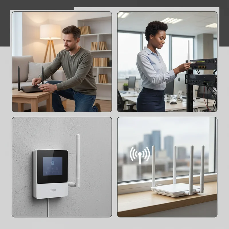5 Stück 868/915MHz Faltantenne 3dBi Verstärkung SMA-Buchse 11cm Länge und SMA-Buchse zu PX1-Kabel für LoRa Meshtastic Gateway LoRaWAN IOT – Detail 8