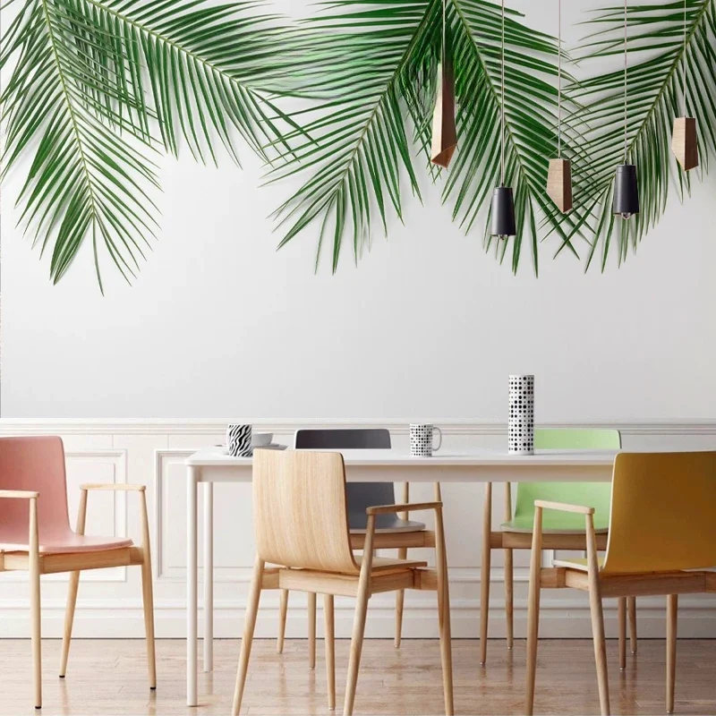 Customized Southeast Asian tropical jungle plant photo wallpaper living room TV background wall wallpaper Papier peint