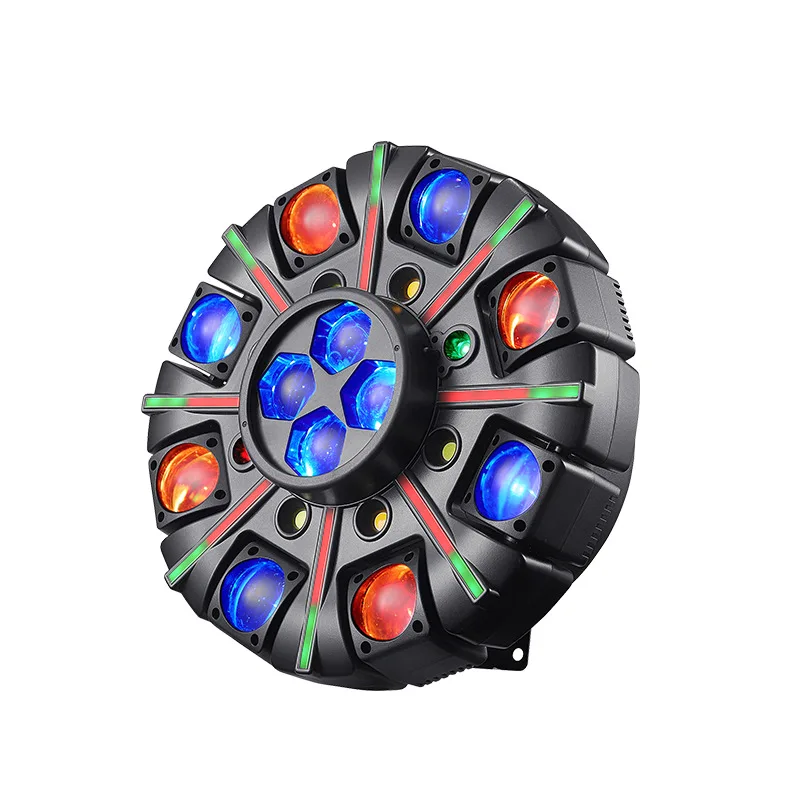 

Лазерная световая панель 180W Eight Arm Donkey Kong PLUS с вращением и голосовым управлением, атмосферный световой луч, сценический свет