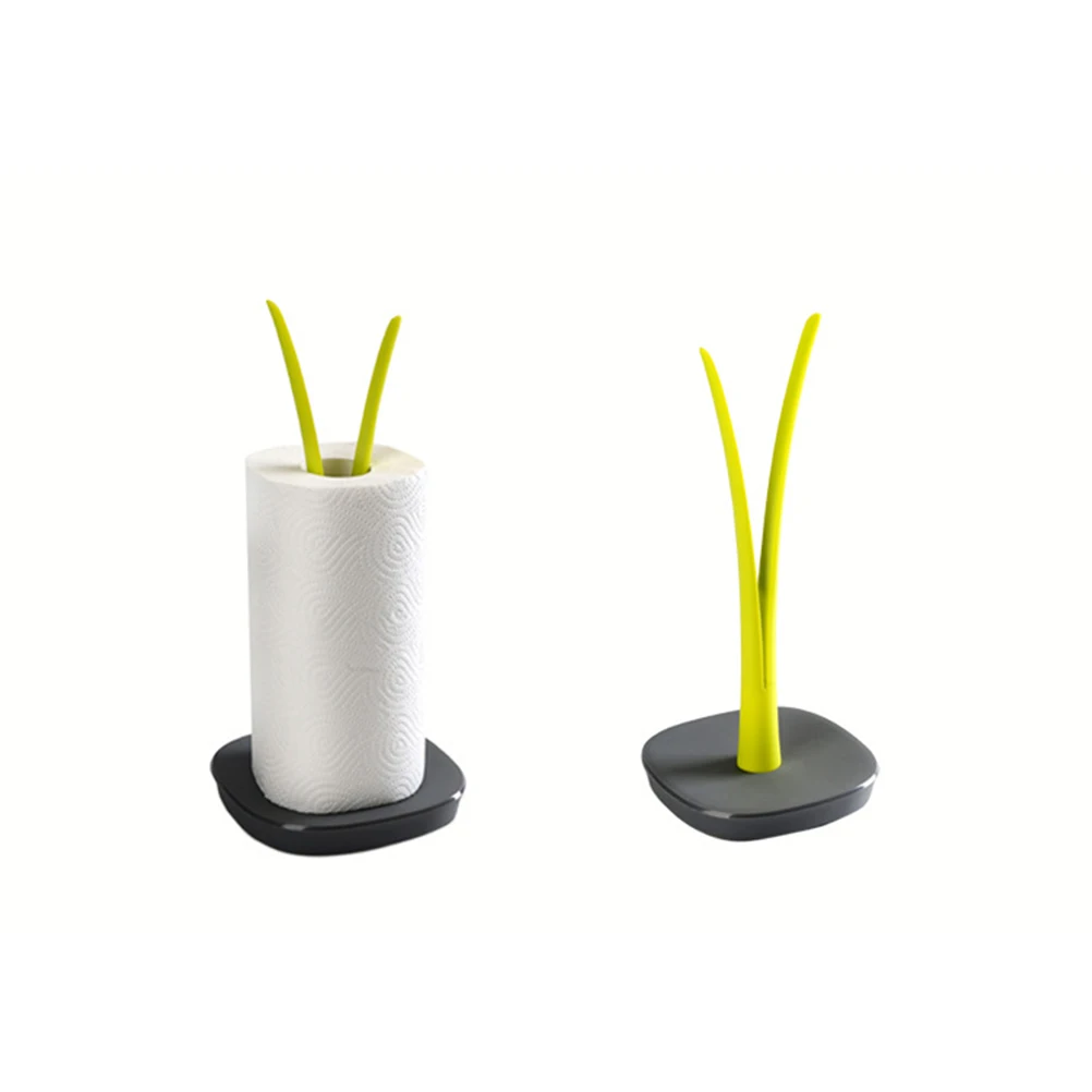 

Durable Rust-resistant Paper Roll Holder Vertical Stand Punch-free Towel Rack Kitchen Desktop Roll HOLDER Bathroom Facility