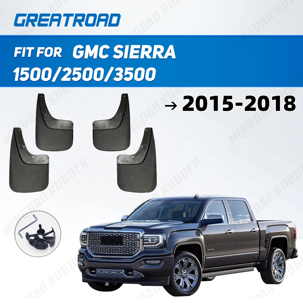 

Для GMC Sierra 1500/2500/3500 2015 2016 2017 2018 брызговики брызговики брызговики крылья автомобильные аксессуары