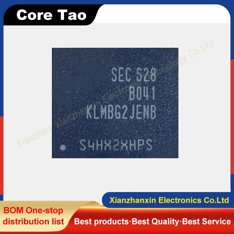 1PCS/LOT  KLMBG2JENB-B041 KLMBG2JENB BGA153 EMMC 5.1 32GB Memory chip in stock