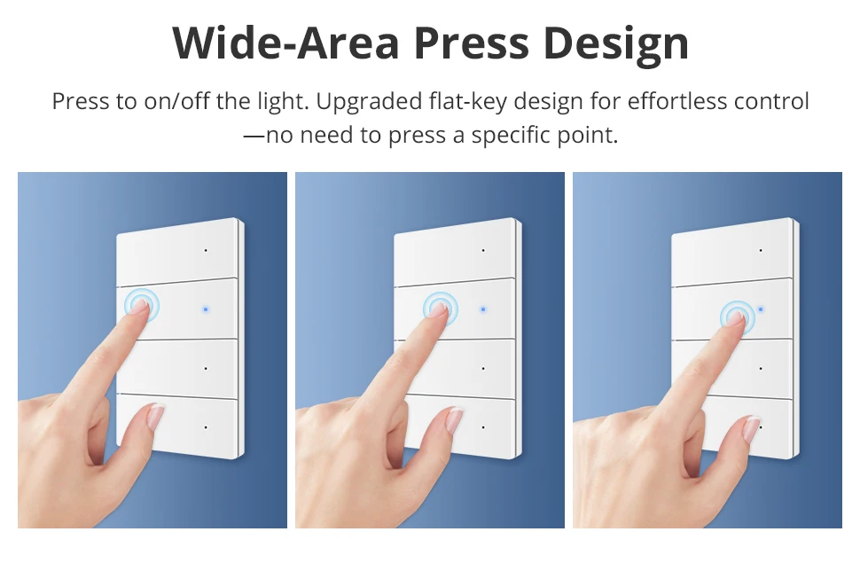 Zemismart Zigbee Smart Wandlichtschalter Aluminiumlegierung Panel Neutralleiter Erforderlich 1 2 3 4 Fach Kompatibel mit Tuya Smart Life App ZM-808 – Detail 4