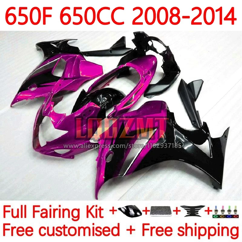 GSX650F For SUZUKI KATANA GSXF650 2008 2009 2010 2011 2012 2013 2014 GSXF 650 08 09 10 11 12 13 14 Fairing 90No.93 Pink black