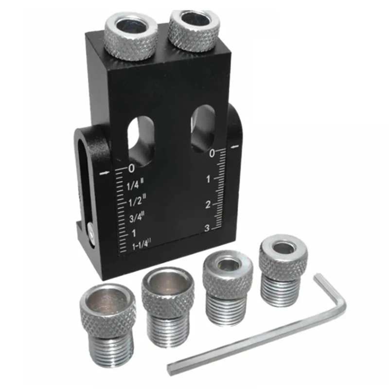Carpintaria Oblíqua Hole Locator, Ferramentas De Carpintaria, Ângulo De 15 Graus, 8 Pcs