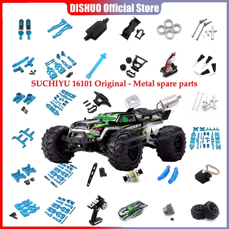 SCY RC Car 16101 16102 16103 Accessori JJRC Braccio di sospensione in alluminio, Coppa dello sterzo del sedile del volante, Parti metalliche modificate