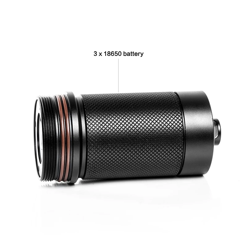 SUPE Scubalamp RD95 4000 Lumens Underwater Searching Light Scuba Diving Light Photography Spot Light Dimming SOS Beam Angle 15