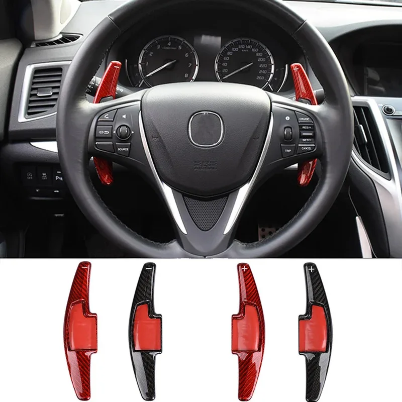 

Пеopatki переключения передач для Acura Legend ILX A-SPEC Hybrid TLX RLX TSX TL MDX YD3 RDX K20 Автомобильный руль из углеродного волокна DSG Extension