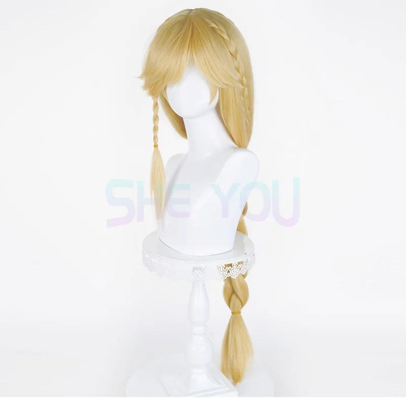 AJ Apple Jack Cosplay Perücke Goldene Perücke Cosplay Anime Hitzebeständige Synthetische Perücken für Halloween Karneval Party Kostüm