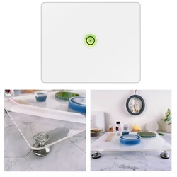 Adjustable Resin Leveling Table for DIY Projects Bubble Leveling Board Anti Slip Base Foot Easy to Clean Leveling Table Dropship