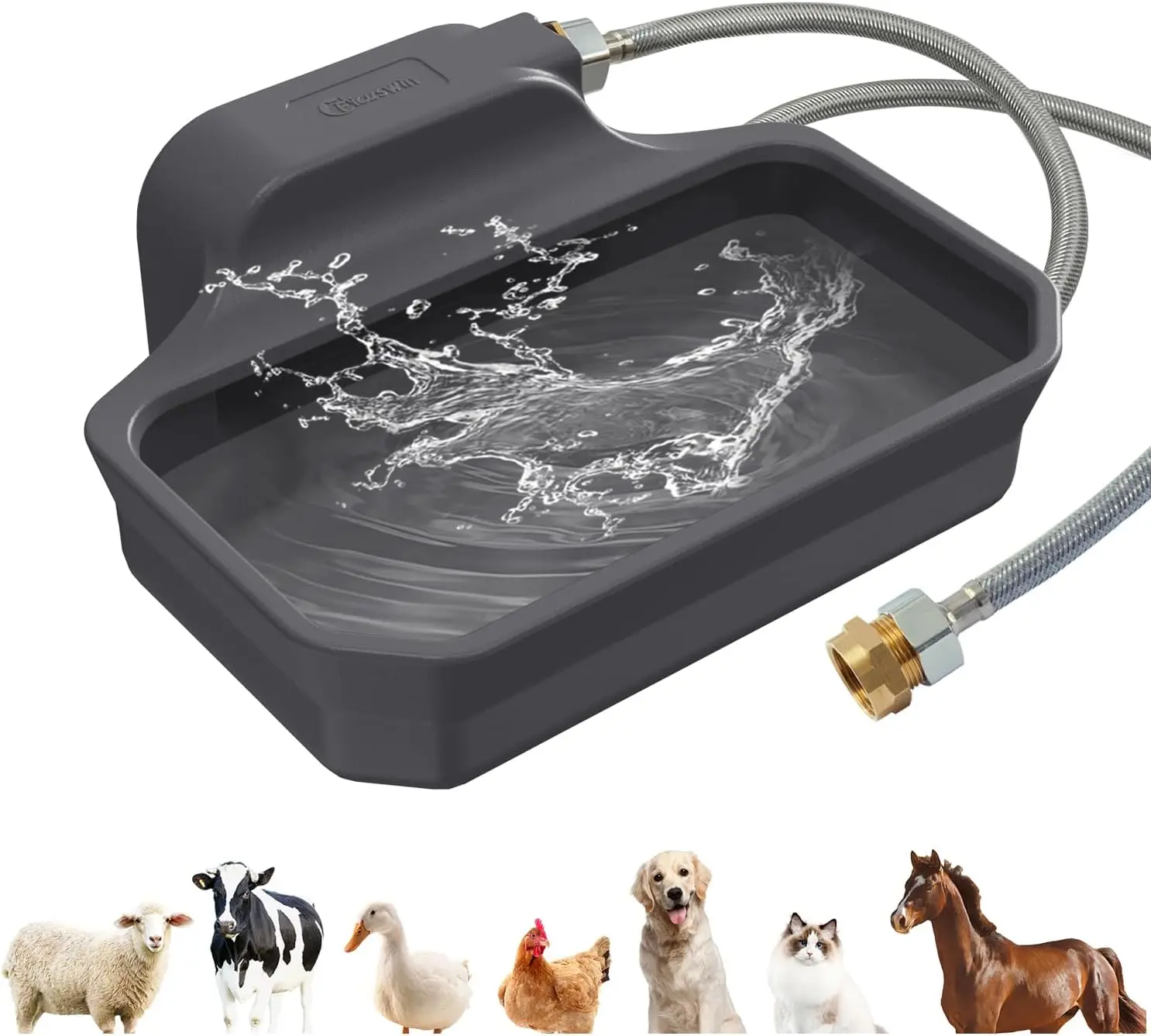 

135OZ Automatic Water Dispenser for Large Dogs Patented Outdoor Dog Water Bowl Dispenser Automatic Dog Feeder Fit 3/4'' GHT
