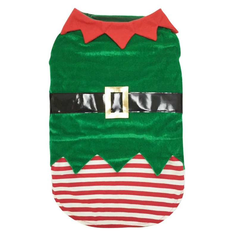 Pet Dog Clothes Jacket Christmas Green Elf Pet Dog Christmas Costume Pets Transformation Jacket Dress Pets Dog Cat Home Product