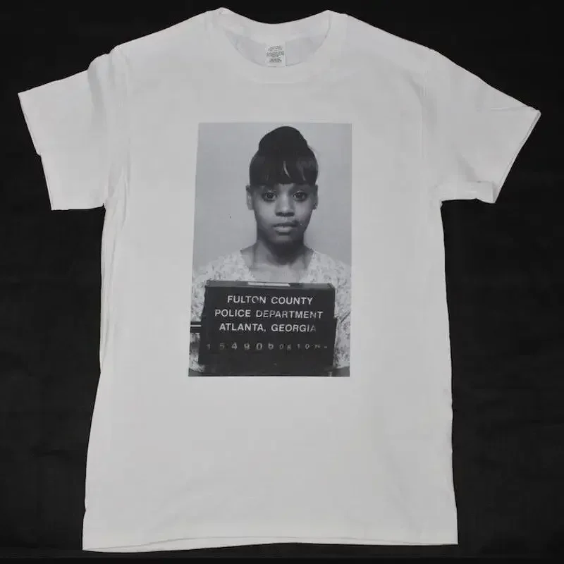 Lisa 'Left Eye' Lopez TLC mugshot White T shirt sizes available S 3XL TE6528