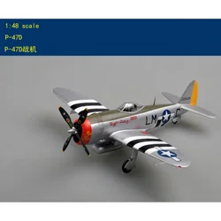 1/48 EM 39307 US P-47D Fighter Model  Finished product collection model