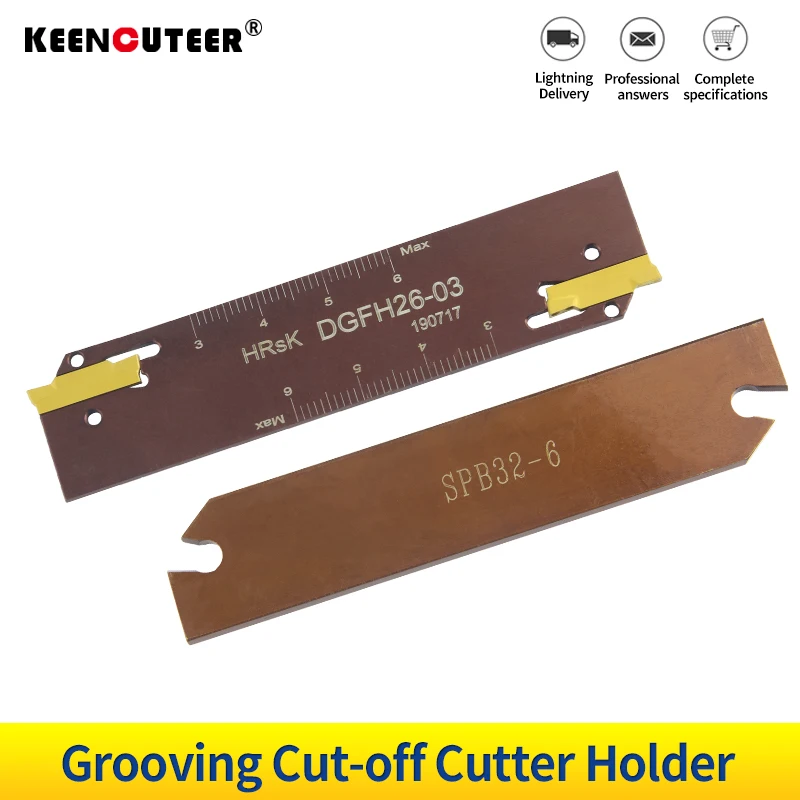 SMBB2026/2526/2032/2532/3232 Grooving Cut-Off Cutter Holder DGFH26-03/SPB32-6 for Cut Off Blade SP600 PC9030 MGMN300