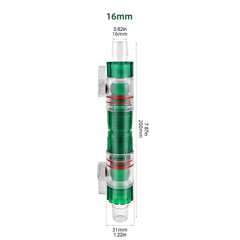 Conector de mangueira para filtro de aquário, filtro de tubo 12mm 16mm, liberação rápida, controle de válvula de fluxo de água para água doce e salgada