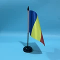 Black plastic pole