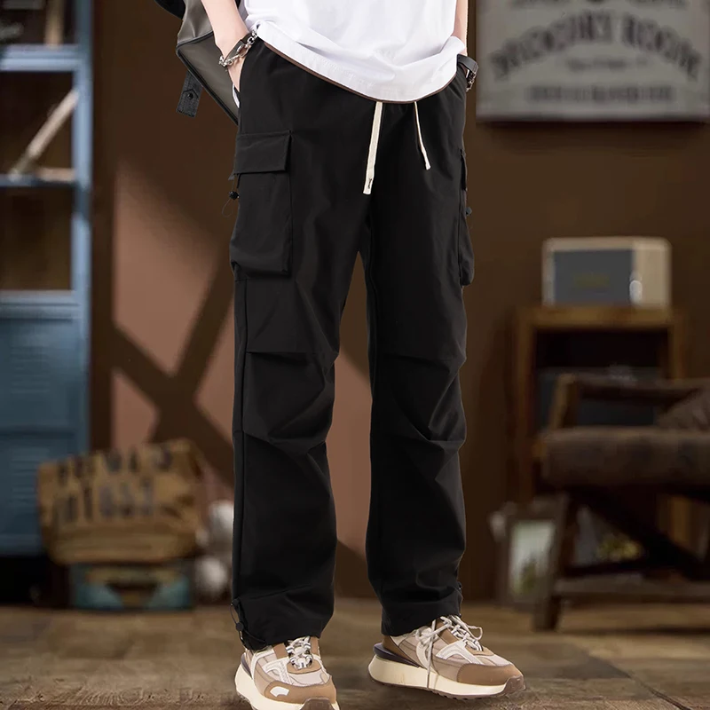 

High-quality Outdoor Sports and Leisure Straight Leg Pants Comfortable Seamless Breathable Men's Fashionable Trendy Casual Pants